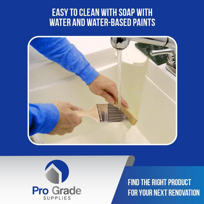 , Paint Brushes, 5-Piece, Paint Brush Set: Flat & Angle Brushes for Latex and Oil Paints, Stains, Interior & Exterior Home Improvement