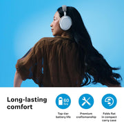 Consumer Audio Momentum 4 Wireless Headphones - Bluetooth Headset for Crystal-Clear Calls with Adaptive Noise Cancellation, 60H Battery Life, Lightweight Folding Design, Black (509266)