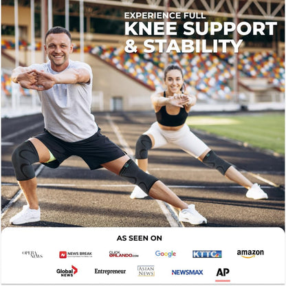 Compression Knee Brace 2-Pack – Support Sleeve for Knee Pain Relief (Unisex)