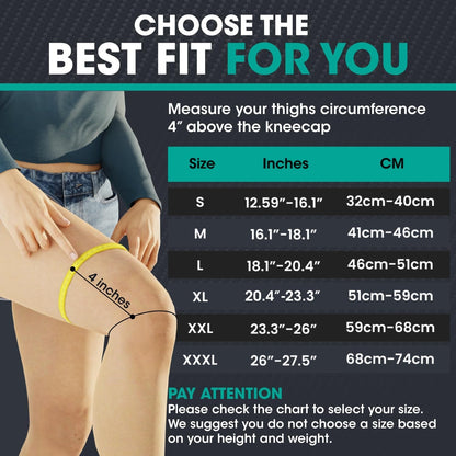 Compression Knee Brace 2-Pack – Support Sleeve for Knee Pain Relief (Unisex)