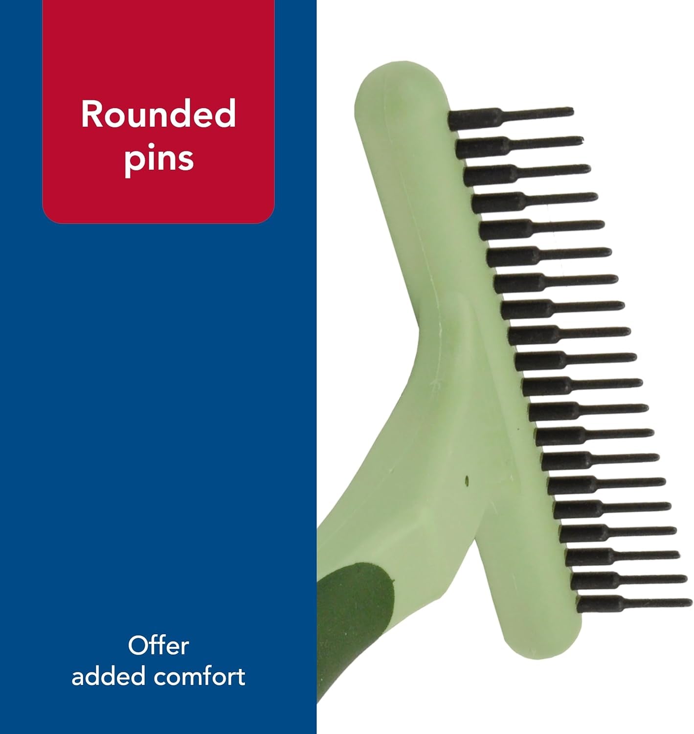 Pet Safari Single Row Undercoat Rake - Gentle Dematting and Deshedding Tool for Dogs, Pet Grooming Comb